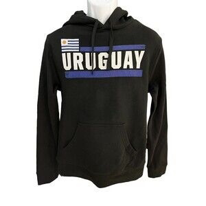 Fanatics men's S Uruguay national team #3 Rodrigo black Pullover Hoodie NWT